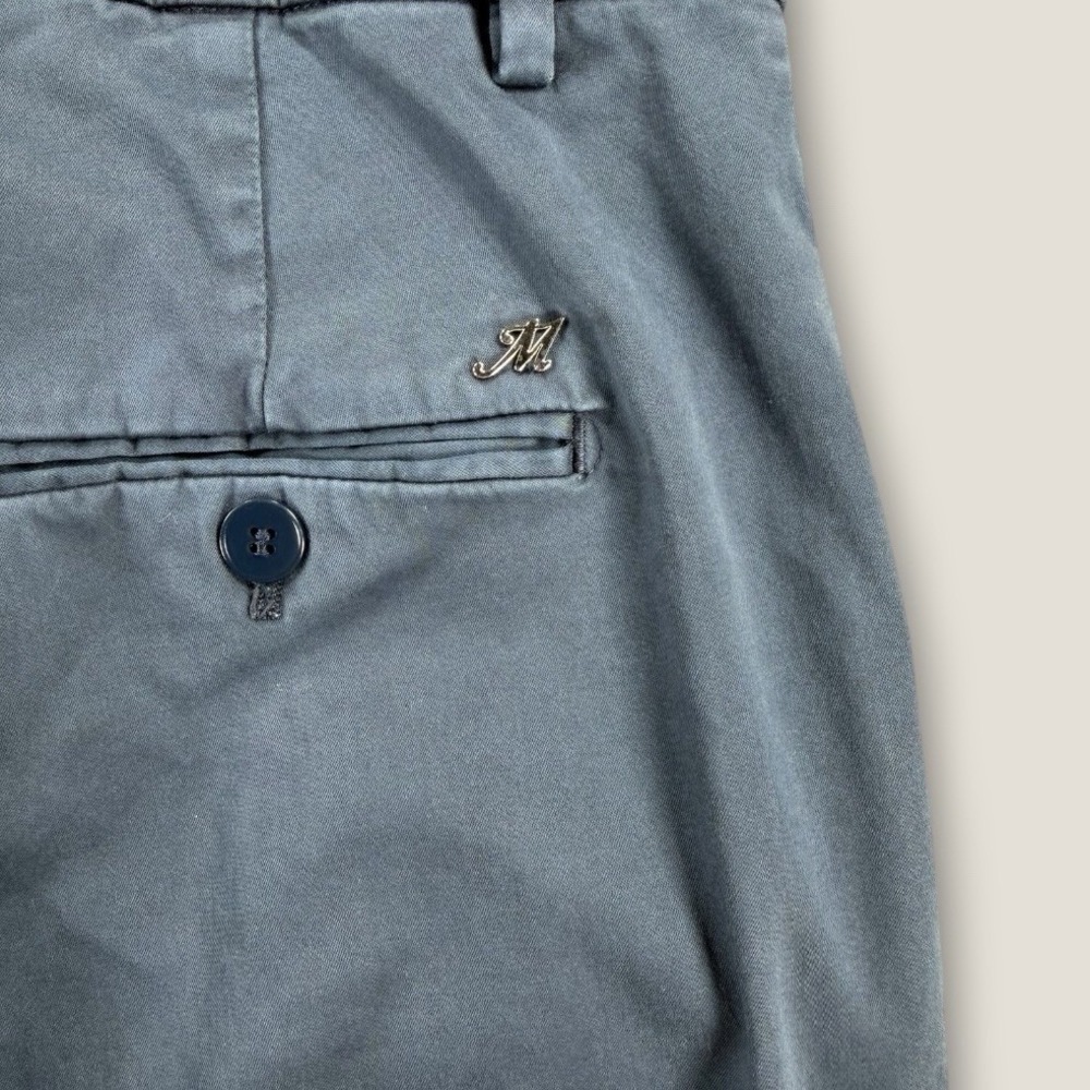 Mason's New York Slim Womens Chino Pants 40 US 4 Blue Cotton Made In Italy - Picture 9 of 10